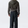 Uno Loose Suit Trousers – Dark Navy Blue