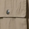 Utility Cotton Canvas Mini Pinafore Dress – Beige