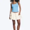 Utility Twill Mini Skirt – Off-White