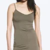 V-Neck Jersey Mini Dress – Dusty Grey
