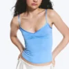 V-Neck Strap Top – Blue