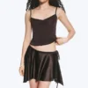 V-Neck Strap Top – Dark Brown