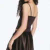 V-Neck Strap Top – Dark Brown
