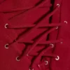V-Neck Strap Top – Dark Red