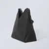 V-Shaped Nylon Shoulder Bag – Black
