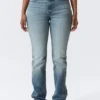 Vega Curve High Waisted Slim Jeans – Blue Horses – Medium Blue
