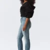 Vega Curve High Waisted Slim Jeans – Blue Horses – Medium Blue