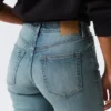 Vega Curve High Waisted Slim Jeans – Blue Horses – Medium Blue
