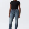 Vega Curve High Waisted Slim Jeans – Blue Hymn – Medium Blue