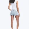 Venus Frayed Low Rise Denim Hotpants – Dream Blue – Light Blue