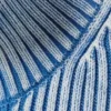 Washed Mock Neck Zip Cardigan – Washed Blue