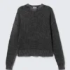Washed Oversized Boxy Sweater – Washed Black