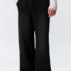 Washed Scuba Sweatpants – Black