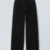 Washed Scuba Sweatpants – Black