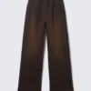 Washed Scuba Sweatpants – Washed Dark Brown