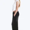 Washed Wide Leg Scuba Sweatpants – Washed Black