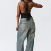Waterfall Drape Halter Top – Black