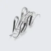 Wavy Hair Clip – Silver