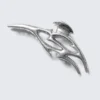 Wavy Hair Clip – Silver Tribal