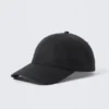 Waxed Cotton Baseball Cap – Black