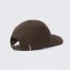 Waxed Cotton Baseball Cap – Dark Brown