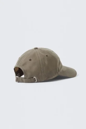 Waxed Cotton Baseball Cap – Dark Mole