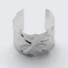 Wide Hammered Bangle – Silver