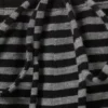 Wide-Leg Pull-On Lyocell Trousers – Black & Grey Stripes