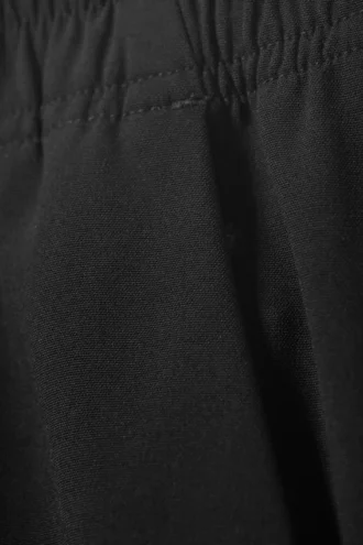 Wide Pull on Suiting Trousers – Black
