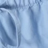Wide Washed Pull-On Shorts – Light Blue