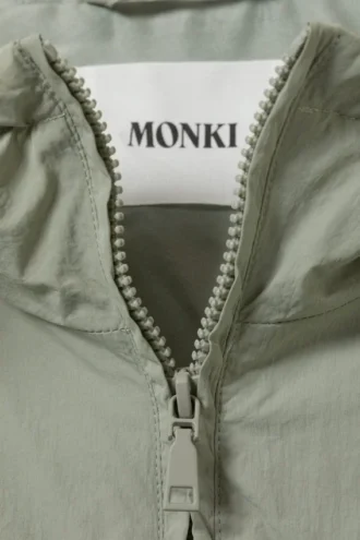 Windbreaker Nylon Jacket – Dusty Khaki Green