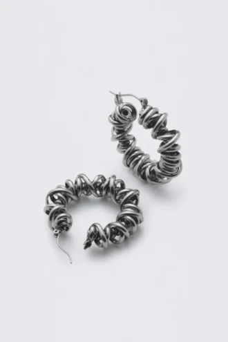 Wired Earrings – Silver