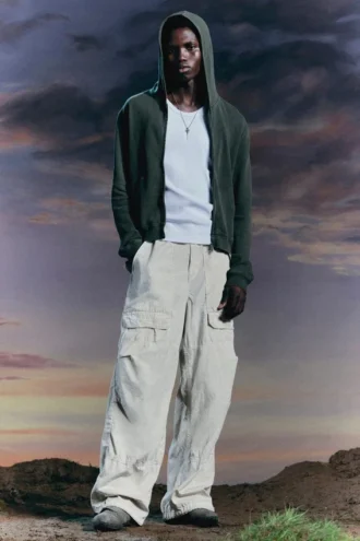 Workwear Cotton Trousers – Light Dusty Mole