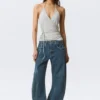 Wrap Halter Top – Grey Melange
