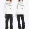 Yungblud Boxy Printed Long-Sleeved Tee – Off-White