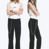 Yungblud Low Rise Slim Straight Leg Jeans – Black