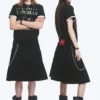 Yungblud Mid Rise Denim Kilt – Black