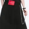 Yungblud Mid Rise Denim Kilt – Black
