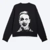 Yungblud Printed Oversized Sweatshirt – Off-Black