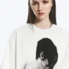 Yungblud Printed Oversized Tee – Off-White