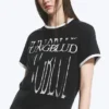 Yungblud Printed Ringer Tee – Off-Black