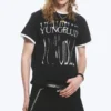 Yungblud Printed Ringer Tee – Off-Black