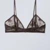 Zelda Lace Bralette – Dark Brown