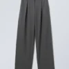 Zia Suit Trousers – Grey Pinstripe