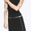 Zip Mini Skirt – Black
