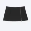Zip Mini Skirt – Black