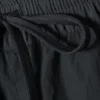Zip-Off Nylon Track Trousers – Black – Beige Stripe